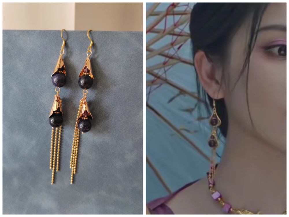 The Legend of ShenLi Immortal Costume for Actress Zhao LiYin Female Performance Hanfu Fairy Dress High Quality with Various Hair Accessories Head Piece Earrings