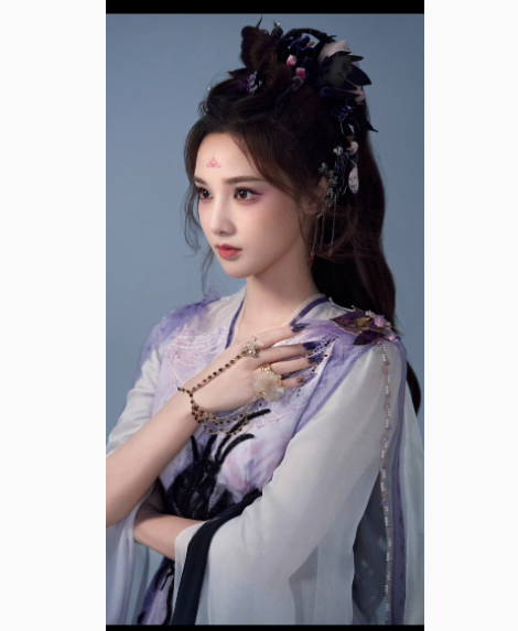 Fox Matchmaker Series Huai Shui Zhu Ting Green Bamboo Embroidery Hanfu Ancient Chinese Fairy Female Drame Hanfu Actress Liu Shishi Stage Performance Costume Dress