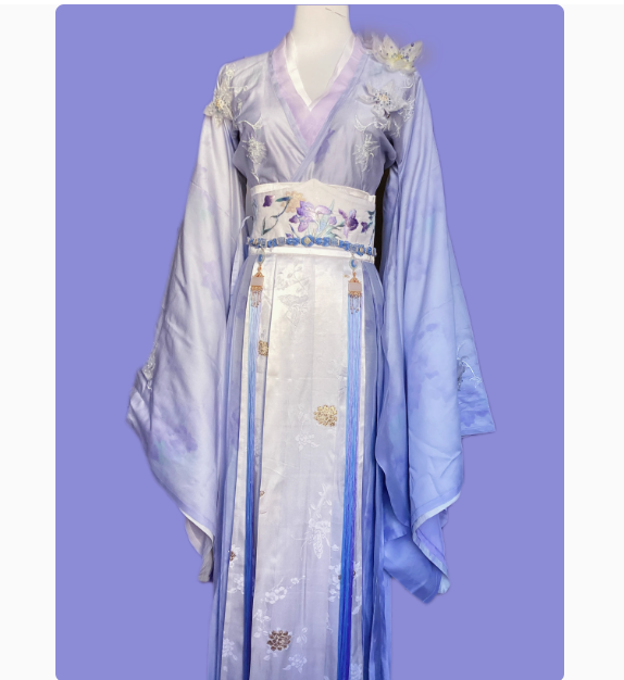 New Drama Fangs of Fortune Actress Chen Duling Same Design Female Costume High Quality Clothing Hanfu Ancient Chinese Style Fairy Costume with Delicate Embroidery Beading Female Dress Stage Performance Wear