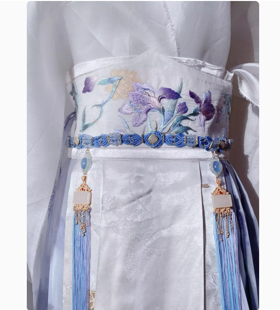 New Drama Fangs of Fortune Actress Chen Duling Same Design Female Costume High Quality Clothing Hanfu Ancient Chinese Style Fairy Costume with Delicate Embroidery Beading Female Dress Stage Performance Wear