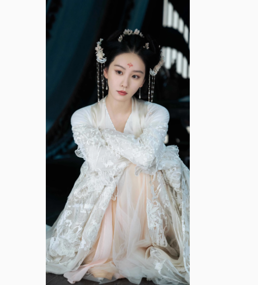 Fox Matchmaker Series Huai Shui Zhu Ting Green Bamboo Embroidery Hanfu Ancient Chinese Fairy Female Drame Hanfu Actress Liu Shishi Stage Performance Costume Dress