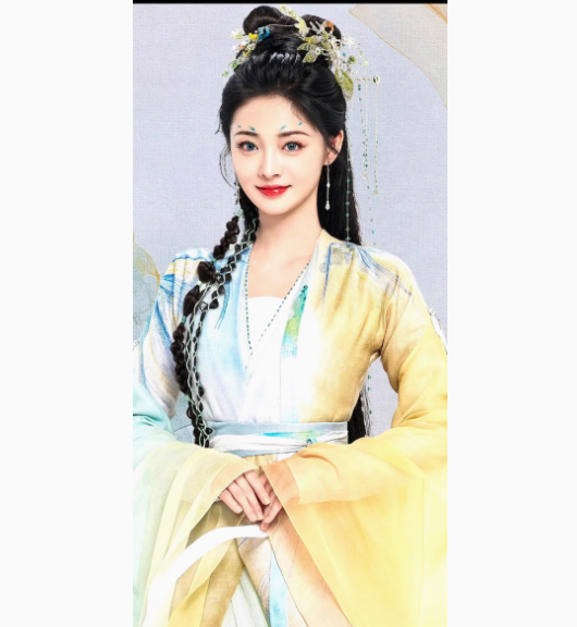 Fox Matchmaker Series Huai Shui Zhu Ting Green Bamboo Embroidery Hanfu Ancient Chinese Fairy Female Drame Hanfu Actress Liu Shishi Stage Performance Costume Dress