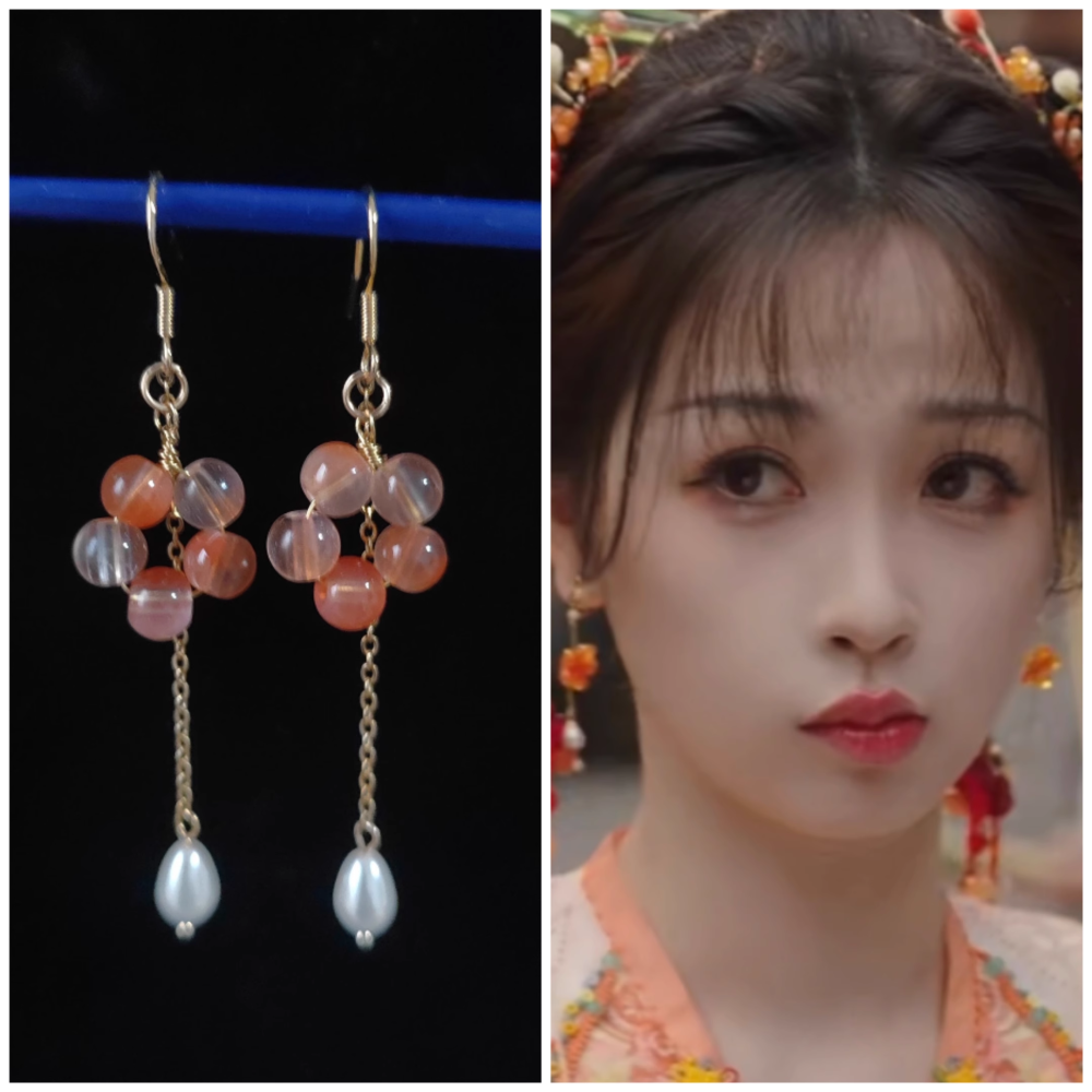 Actress Ling Miaomiao Cute Girl's Hanfu Lolita Cosplay Costume for New Drama Yong Ye Xing He Love Game in Eastern Fantasy Embroidery Performance Costume Female Dress