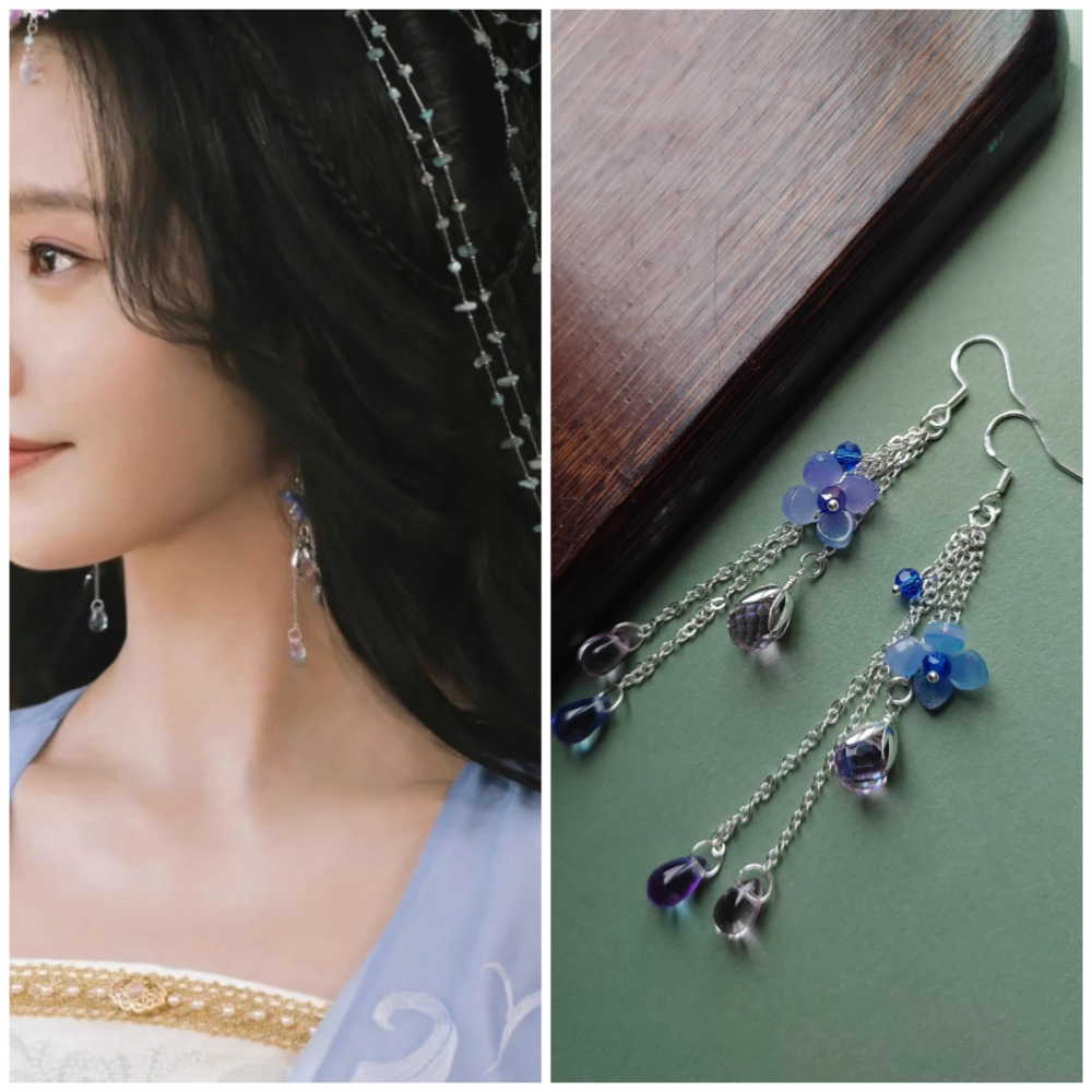Fox Matchmaker Series Huai Shui Zhu Ting Green Bamboo Embroidery Hanfu Ancient Chinese Fairy Female Drame Hanfu Actress Liu Shishi Stage Performance Costume Dress