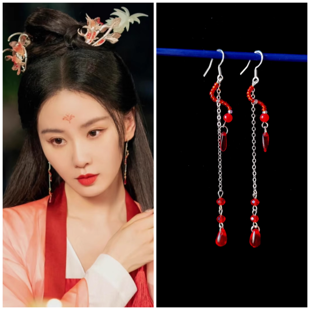 Fox Matchmaker Series Huai Shui Zhu Ting Green Bamboo Embroidery Hanfu Ancient Chinese Fairy Female Drame Hanfu Actress Liu Shishi Stage Performance Costume Dress