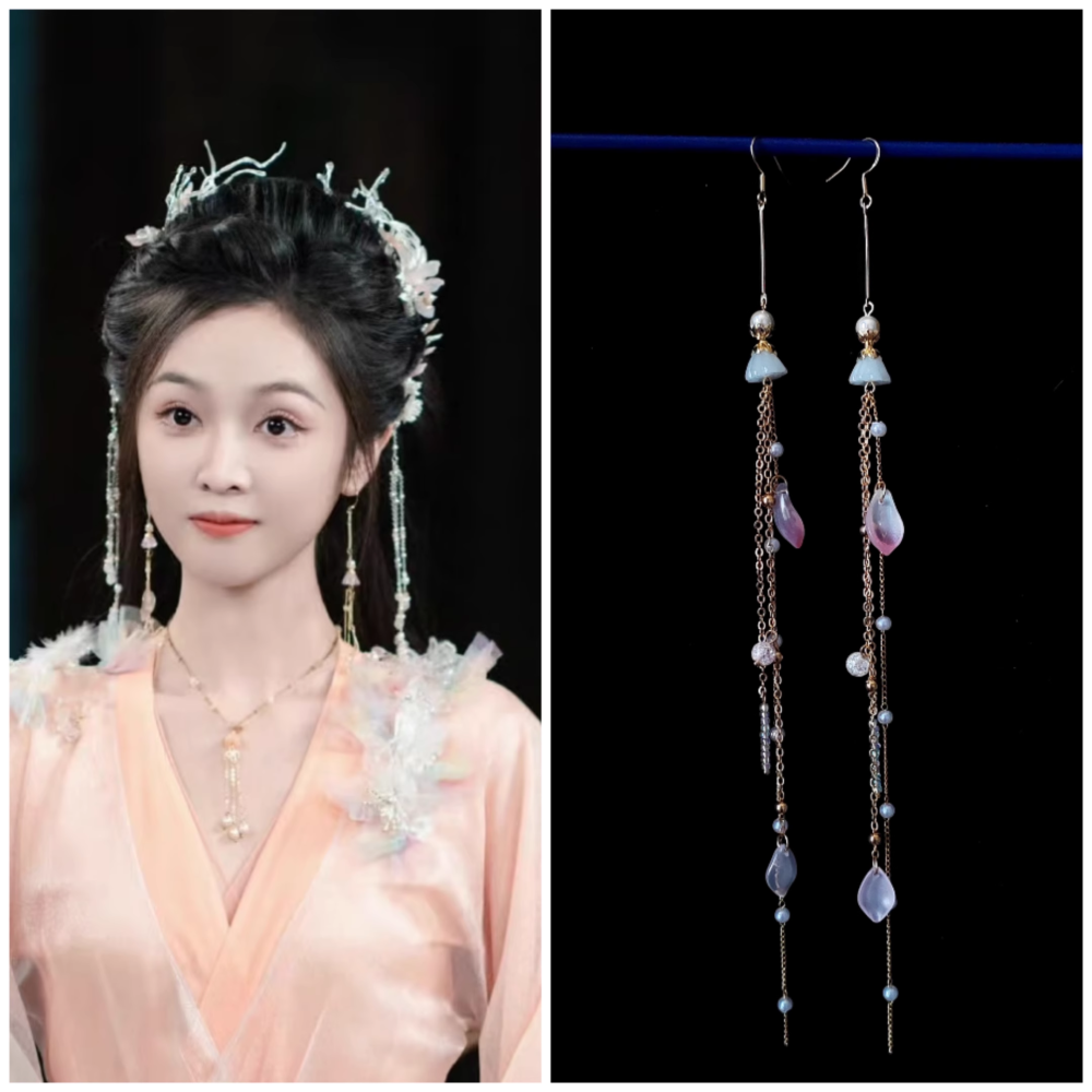 Fox Matchmaker Series Huai Shui Zhu Ting Green Bamboo Embroidery Hanfu Ancient Chinese Fairy Female Drame Hanfu Actress Liu Shishi Stage Performance Costume Dress