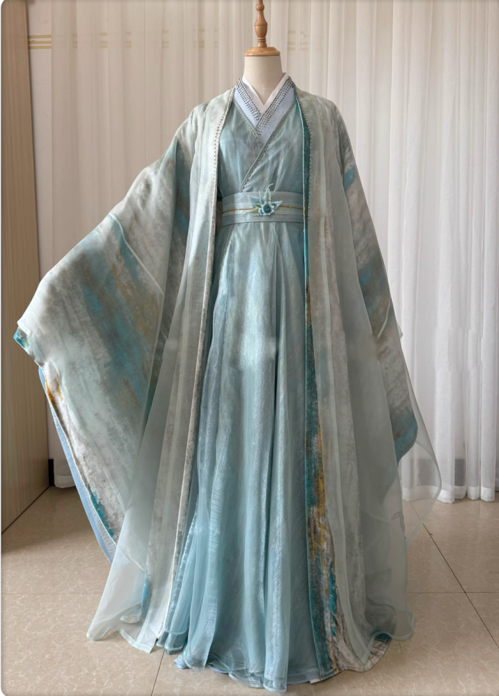 Drama Yun Zhi Yu The Journey to You Actress Same Design Costume Delicate Embroidery High Quality Cloth Hanfu for Women Female Dress for Ancient Chinese Lady Princess Sword Women