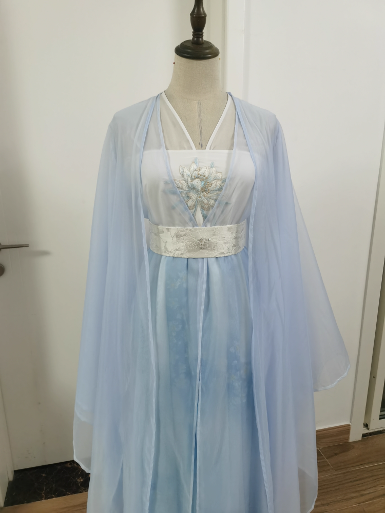 Ancient Chinese Fairy Sword Drama Moonlight Mystique Same Design Hair Accessory Original Resin 3D Printed Head Jewelry Female Hanfu Costume Headpiece Bai Yue Fan Xing BaiLu Fairy Hair Jewelry and Costume