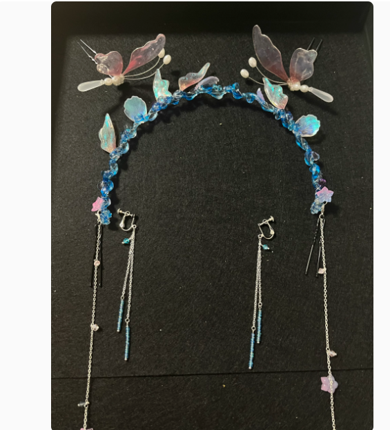 Fox Fairy Matchmaker Series Huai Shui Bamboo Pavilion Actress Same Design Hair Accessories Hair Jewelry for Hanfu Drama