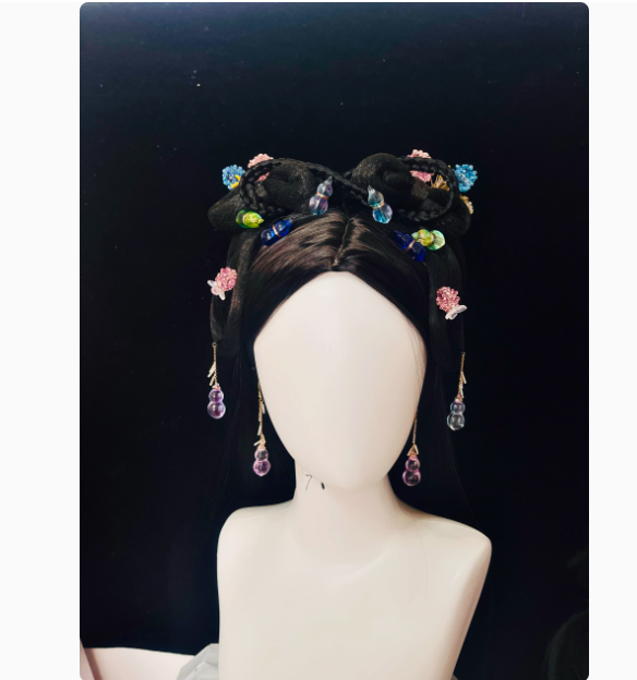 Ancient Chinese Fairy Sword Drama Moonlight Mystique Same Design Hair Accessory Original Resin 3D Printed Head Jewelry Female Hanfu Costume Headpiece Bai Yue Fan Xing BaiLu Fairy Hair Jewelry and Costume