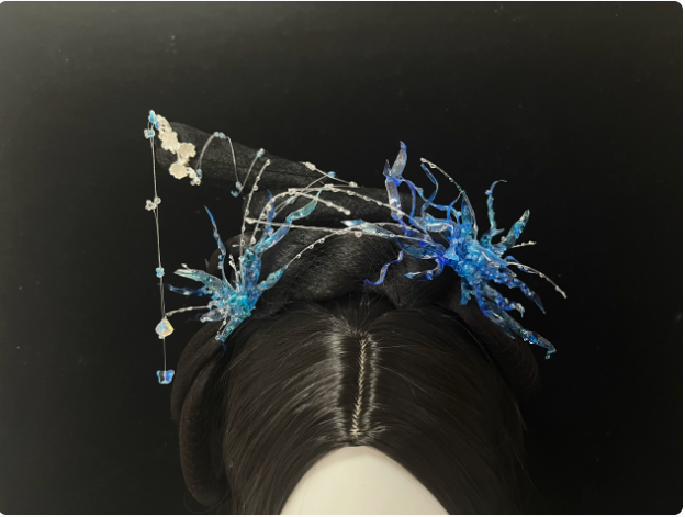 Fox Fairy Matchmaker Series Huai Shui Bamboo Pavilion Actress Same Design Hair Accessories Hair Jewelry for Hanfu Drama