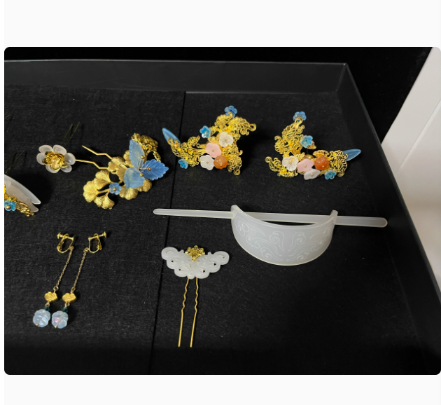 Hot Drama The Prisoner of Beauty Ancient Chinese Hanfu Costume Qin Han Dynasty Princess Rich Lady Wear Zhe Yao Song Zu'Er Same Design Female Dress and Delicate Handmade Hair Accessory Hair Jewelry Set Hair Combs Hairpiece Performance Thematic Photography