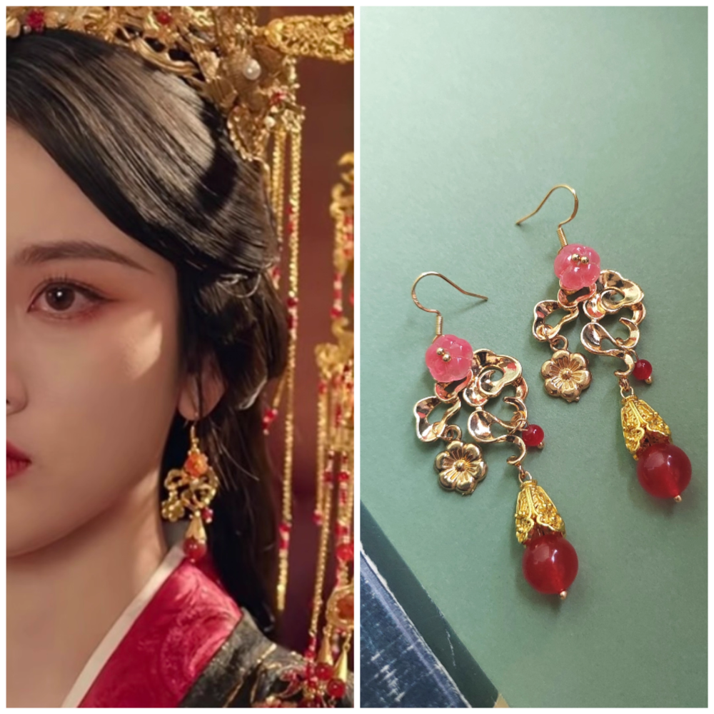 Hot Drama The Prisoner of Beauty Ancient Chinese Hanfu Costume Qin Han Dynasty Princess Rich Lady Wear Zhe Yao Song Zu'Er Same Design Female Dress and Delicate Handmade Hair Accessory Hair Jewelry Set Hair Combs Hairpiece Performance Thematic Photography