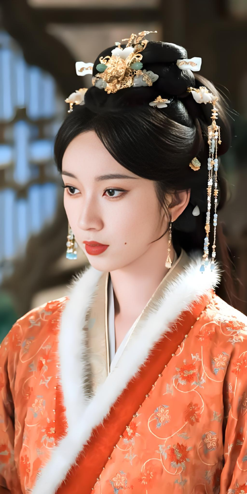 Tao Hua Ying Jiang Shan New Drama Princess Tao Hua Meng ZiYi Female Hanfu Hair Accessory Ancient Chinese Costume Hair Jewelry Handmade Original Hair Piece