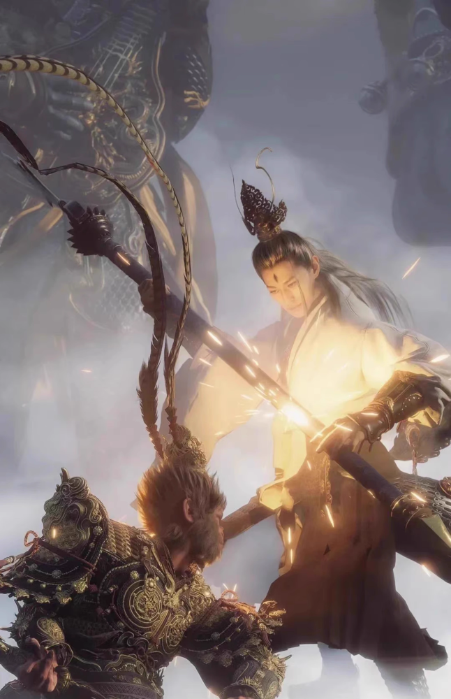 Big Mobile Game Computer Game Black Myth Wu Kong Monkey King Cosplay Costume All Metal High Quality High Original Armour Spider Spirit Cosplay Hanfu Black Swordman Unisexual Costume Hanfu