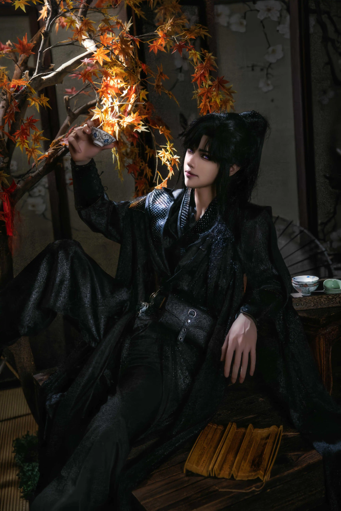 Big Mobile Game Computer Game Black Myth Wu Kong Monkey King Cosplay Costume All Metal High Quality High Original Armour Spider Spirit Cosplay Hanfu Black Swordman Unisexual Costume Hanfu