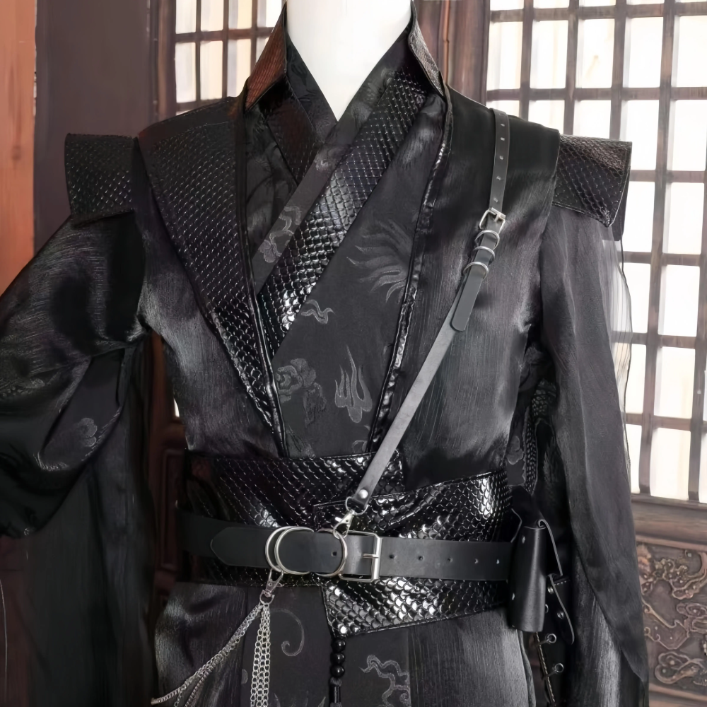 Big Mobile Game Computer Game Black Myth Wu Kong Monkey King Cosplay Costume All Metal High Quality High Original Armour Spider Spirit Cosplay Hanfu Black Swordman Unisexual Costume Hanfu