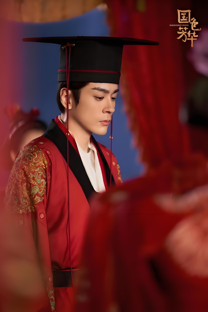 Guo Se Fang Hua Flourished Peony Drama Costume Ancient Chinese Tang Dynasty Folk People Princess Prince Clothing Actress Yang Zi Actor Li Xian Heavy Embroidered and Print High Waist Ruqun Stage Performance Hanfu Classical Dance Hanfu