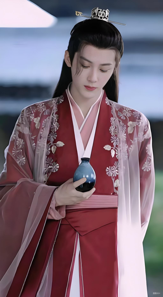 Chang Xiang Si Lost You Forever Hot Drama Costume Male Delicate Emperor Prince Hanfu Ancient Chinese Hanfu Actor Zhang WanYi Tan JianCi Deng Wei  Various Men's Black Red Full Embroidery Hanfu Photography Costume Male Clothing