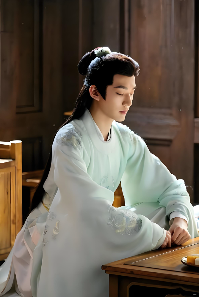Chang Xiang Si Lost You Forever Hot Drama Costume Male Delicate Emperor Prince Hanfu Ancient Chinese Hanfu Actor Zhang WanYi Tan JianCi Deng Wei  Various Men's Black Red Full Embroidery Hanfu Photography Costume Male Clothing