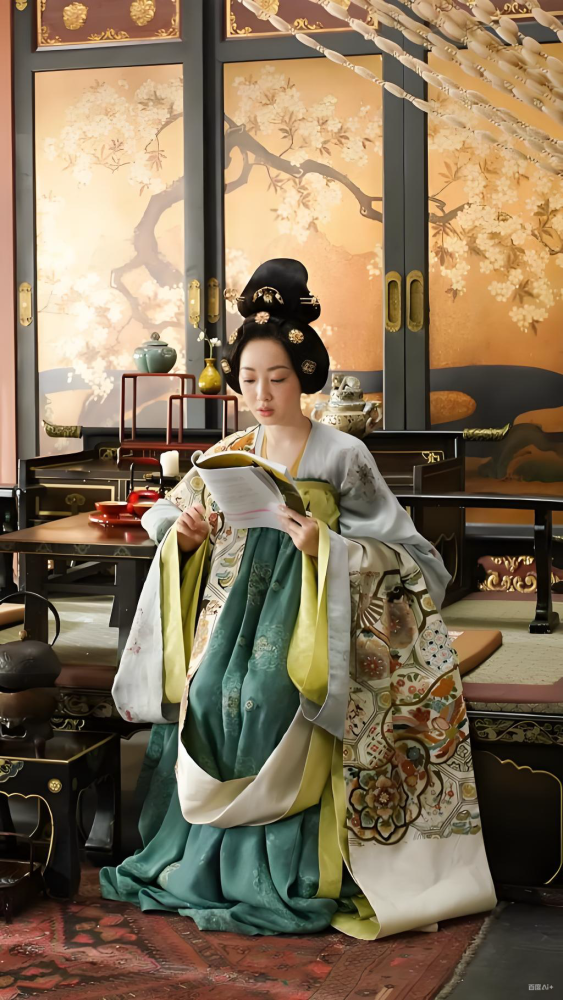 Li Ge Xing Court Lady Tang Dynasty High Original Common People Wear Daily Hanfu High Wasit Ru Qun Female Daily Wear Actor Xu Kai Actress Li YiTong Performance Hanfu Dress