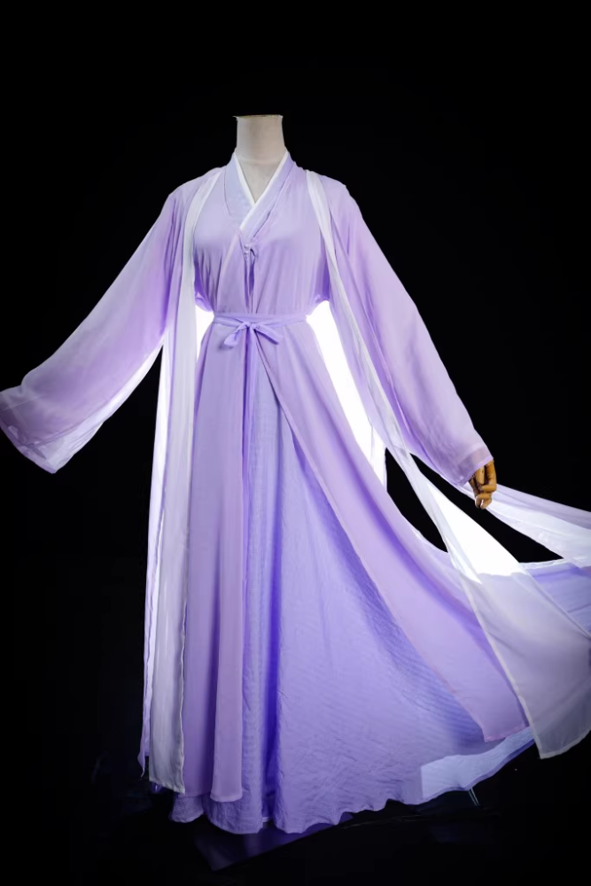 Past Immortal Fairy Drama Costume for Famous Role Hua QianGu Bi Yao Tian Huan Ye BingChang Ju JingYi Female Fairy Costume Hanfu for Cosplay Photography Daily Wear Performance Classical Dance