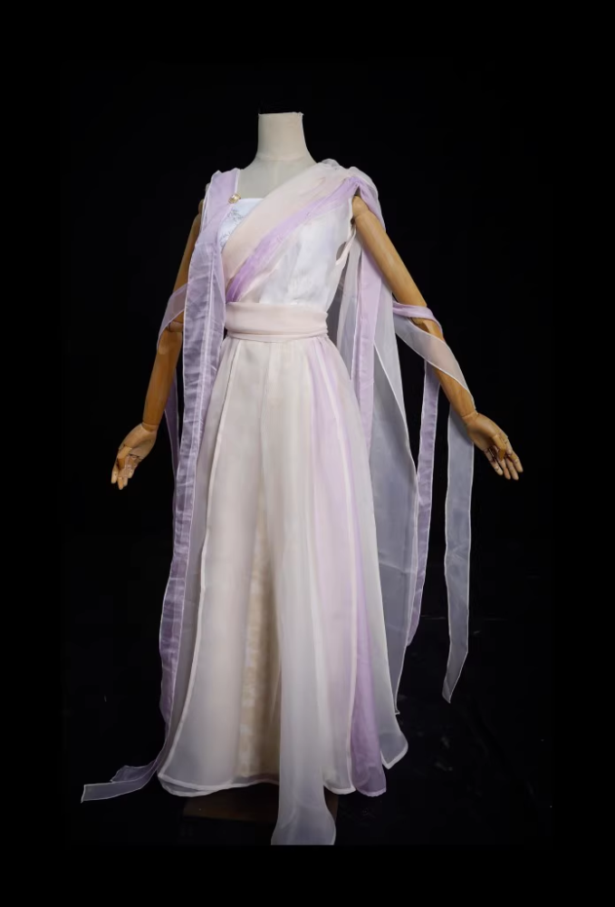 Past Immortal Fairy Drama Costume for Famous Role Hua QianGu Bi Yao Tian Huan Ye BingChang Ju JingYi Female Fairy Costume Hanfu for Cosplay Photography Daily Wear Performance Classical Dance