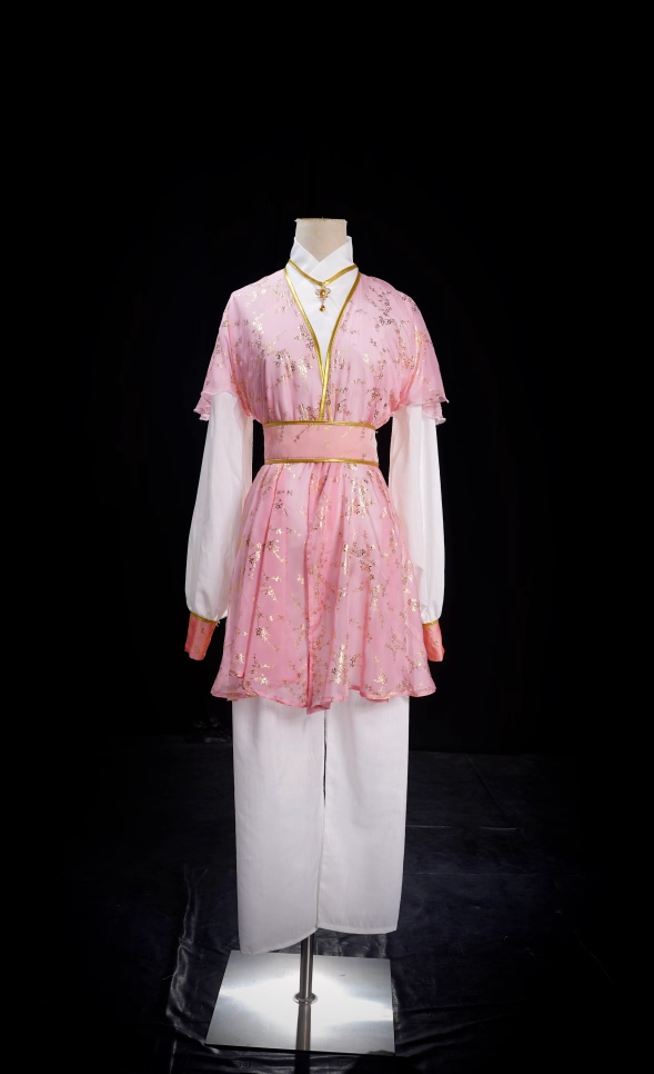 70S 80S Age Classical Movie Drama Costume Hanfu Male Female Famous Roles Huang Rong Chinese Paladin：Sword and Fairy III Classical Martial Arts Drama Jin Yong Various Vintage Costumes Cosplay Stage Performance Hanfu Dance Dress