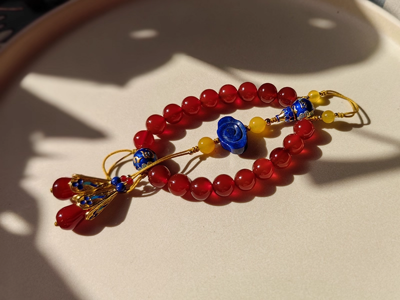 High Quality Precious Natural Stone Handmade Vintage Jewelry Brooch Collar Buckle Hanging Accessory Hanfu Cheongsam Accessory Chinese National Style Agate Crystal Pearl Jade Piece Beading Bracelet Mobile Chain Car Hanging Charm Brooch Ya Jin Shi Ba Zi