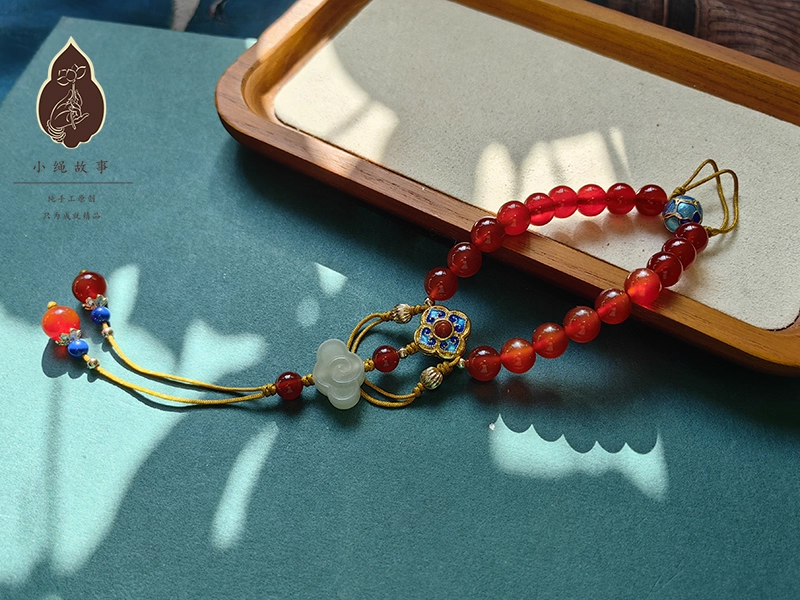 High Quality Precious Natural Stone Handmade Vintage Jewelry Brooch Collar Buckle Hanging Accessory Hanfu Cheongsam Accessory Chinese National Style Agate Crystal Pearl Jade Piece Beading Bracelet Mobile Chain Car Hanging Charm Brooch Ya Jin Shi Ba Zi