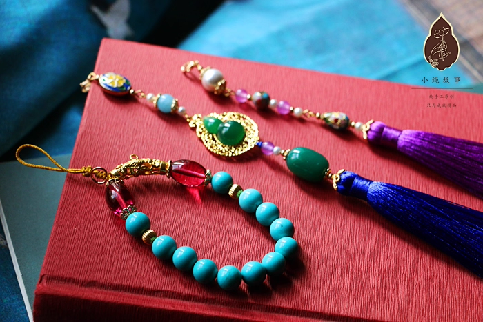 Late Qing Dynasty Drama Yan Xi Palace RuYi's Palace Love Rich People Princess Prince Clothes Hanging Dangles Ya Jin Collar Buckle Vintage Fully Handmade Accessories Jewelry Precious Natural Stones Pearl Beads Agate Delicate Cheongsam Accessories Daily
