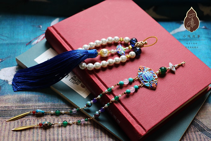 Late Qing Dynasty Drama Yan Xi Palace RuYi's Palace Love Rich People Princess Prince Clothes Hanging Dangles Ya Jin Collar Buckle Vintage Fully Handmade Accessories Jewelry Precious Natural Stones Pearl Beads Agate Delicate Cheongsam Accessories Daily