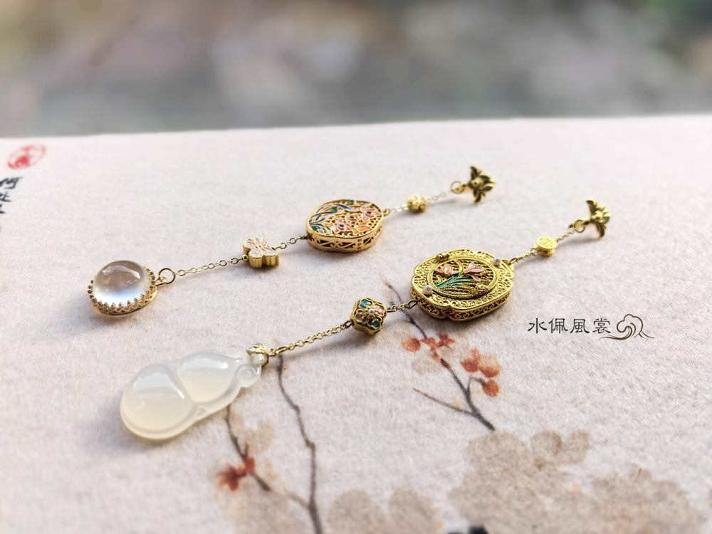 High Quality Precious Stone Natural Stone Handmade Jewelry Collar Buckle Car Pendant Mobile Charms Mobile Chain Key Chain Brooch Hanfu Cheongsam Accessory Daily Wear Bag Pendant Chinese Style Vintage Pendants Late Qing Dynasty Modern