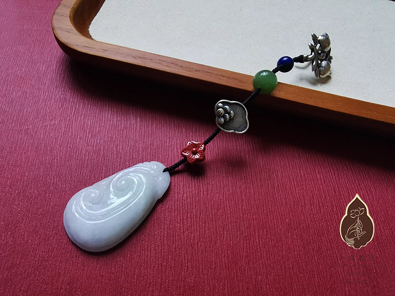 High Quality Precious Stone Natural Stone Handmade Jewelry Collar Buckle Car Pendant Mobile Charms Mobile Chain Key Chain Brooch Hanfu Cheongsam Accessory Daily Wear Bag Pendant Chinese Style Vintage Pendants Late Qing Dynasty Modern