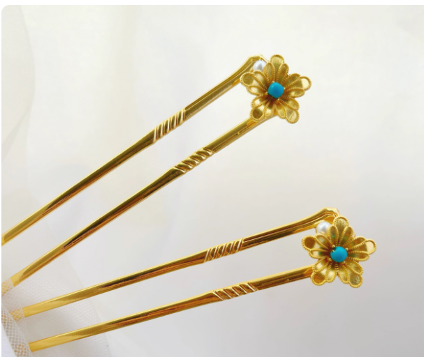 Guo Se Fang Hua Flourished Peony Drama Hanfu Accessory Hair Jewelry Set Flower Hair Tiara Hair Stick Combs Earrings Full Set of Hair Piece for Drama  Accessory Set NO WIGS