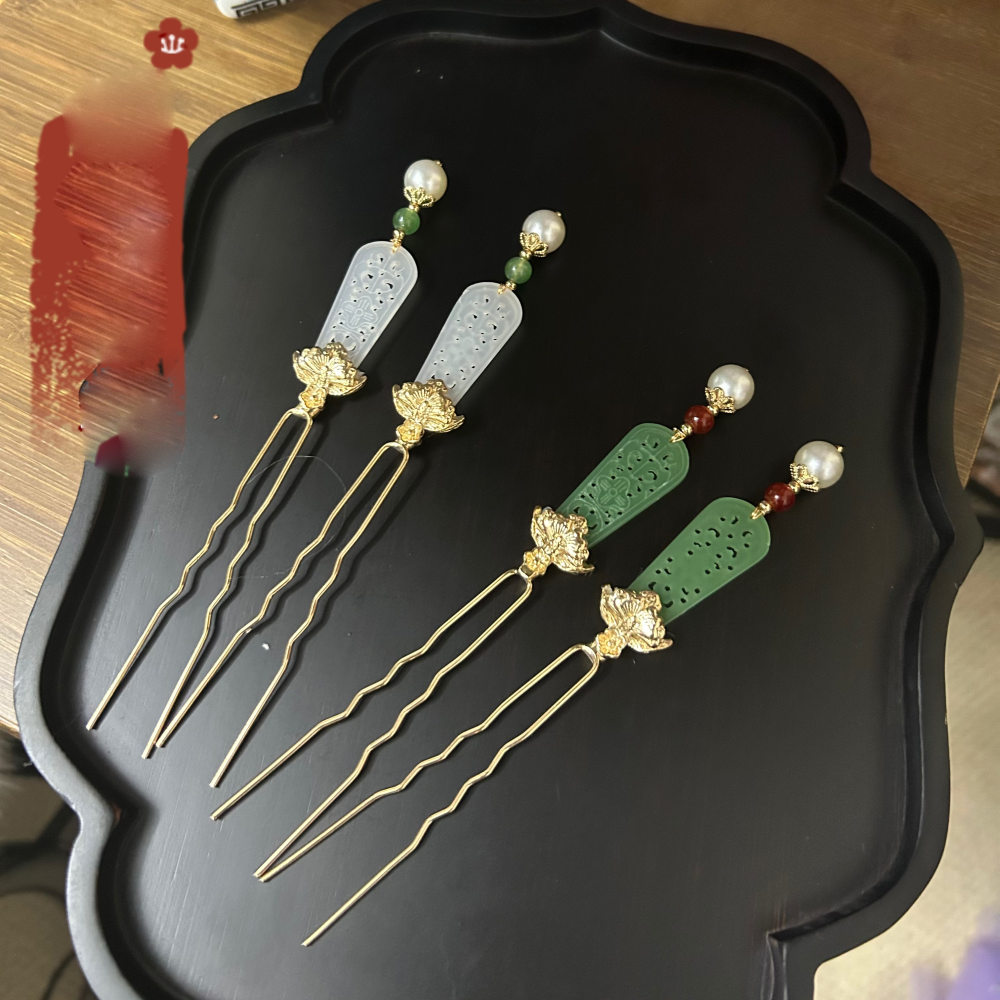 100% Duplicate Ancient Chinese Tang Dynasty Wall Paint Hair Accessories for Tang Empress Princess Gold Plated Hair Jewelry with Genuine Silk Iron Flowers Hanfu Clothing Accessories Hair Piece Hair Tiaras Sticks Earrings Necklace