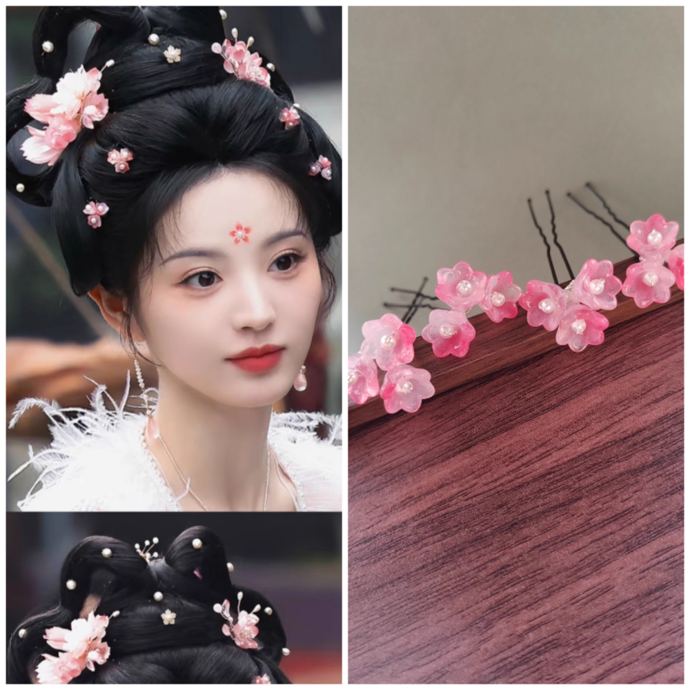 Moonlit Reunion Zi Ye Gui Drama Actress Cat Officer Snake Officer Hanfu Accessory Hair Tiara Hair Stick Combs Head Piece Necklace Earrings Tian QiWei