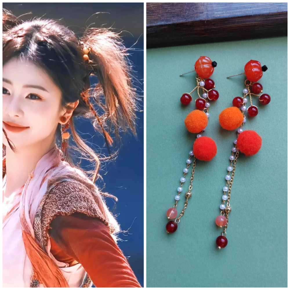 Ancient Chinese Fairy Sword Drama Moonlight Mystique Same Design Hair Accessory Original Resin 3D Printed Head Jewelry Female Hanfu Costume Headpiece Bai Yue Fan Xing BaiLu Fairy Hair Jewelry and Costume