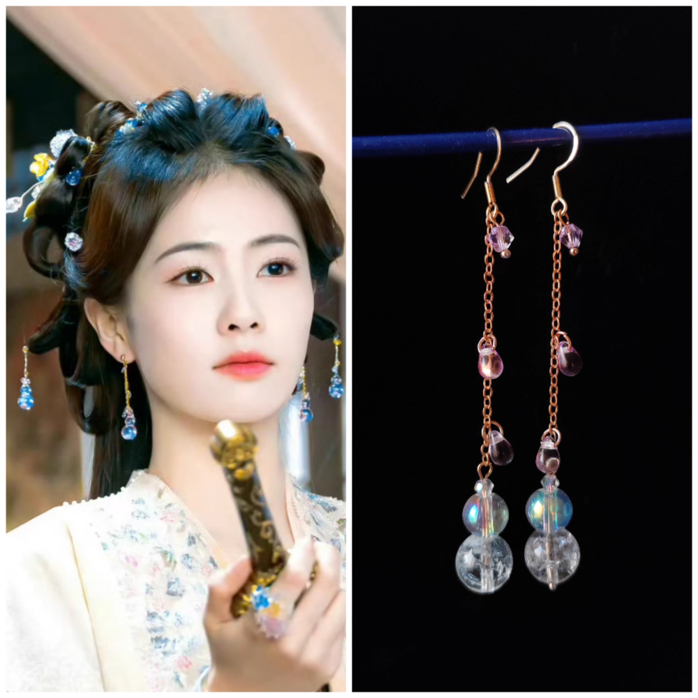 Ancient Chinese Fairy Sword Drama Moonlight Mystique Same Design Hair Accessory Original Resin 3D Printed Head Jewelry Female Hanfu Costume Headpiece Bai Yue Fan Xing BaiLu Fairy Hair Jewelry and Costume