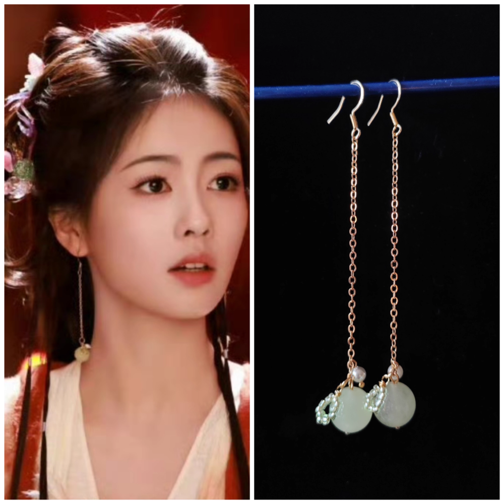 Ancient Chinese Fairy Sword Drama Moonlight Mystique Same Design Hair Accessory Original Resin 3D Printed Head Jewelry Female Hanfu Costume Headpiece Bai Yue Fan Xing BaiLu Fairy Hair Jewelry and Costume