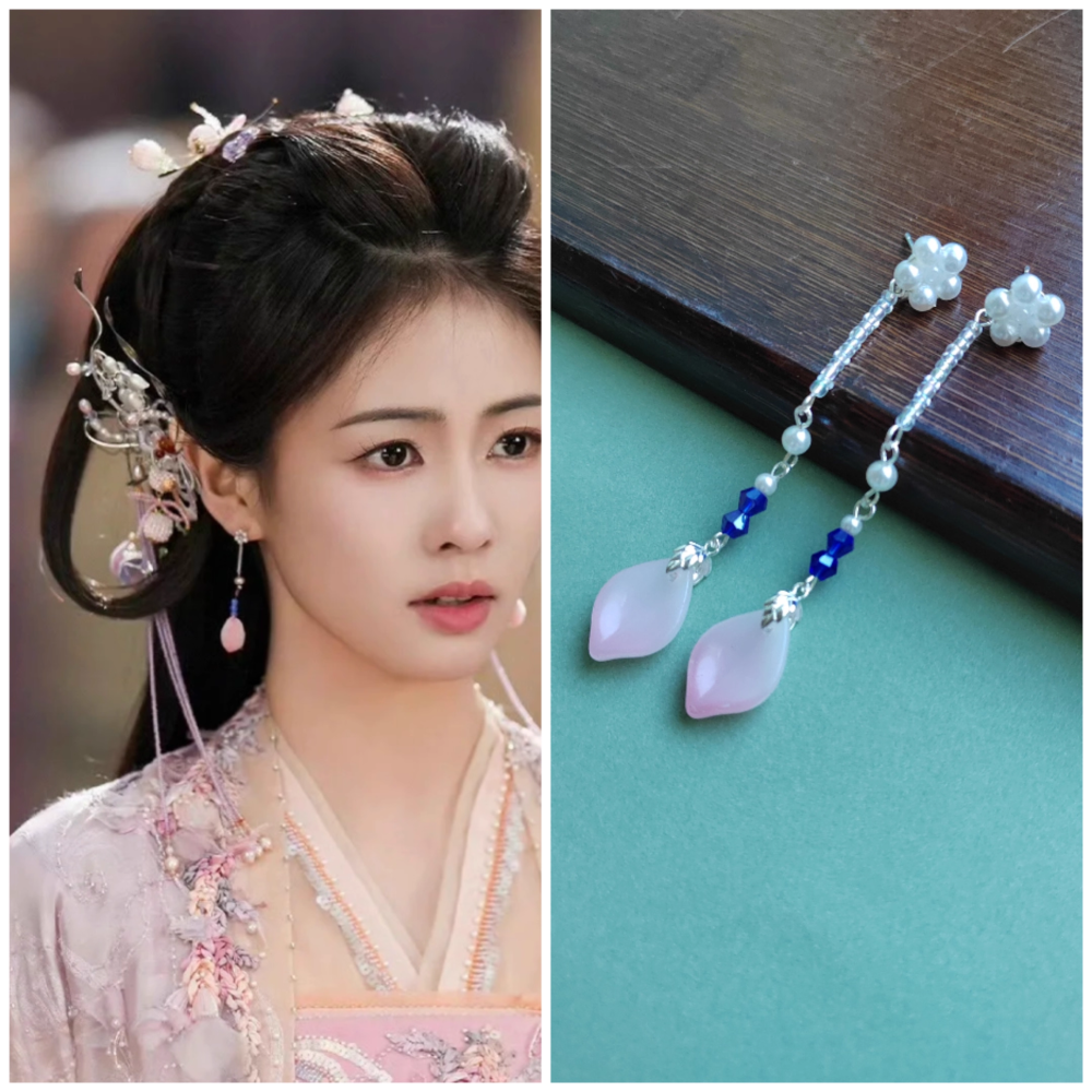 Ancient Chinese Fairy Sword Drama Moonlight Mystique Same Design Hair Accessory Original Resin 3D Printed Head Jewelry Female Hanfu Costume Headpiece Bai Yue Fan Xing BaiLu Fairy Hair Jewelry and Costume