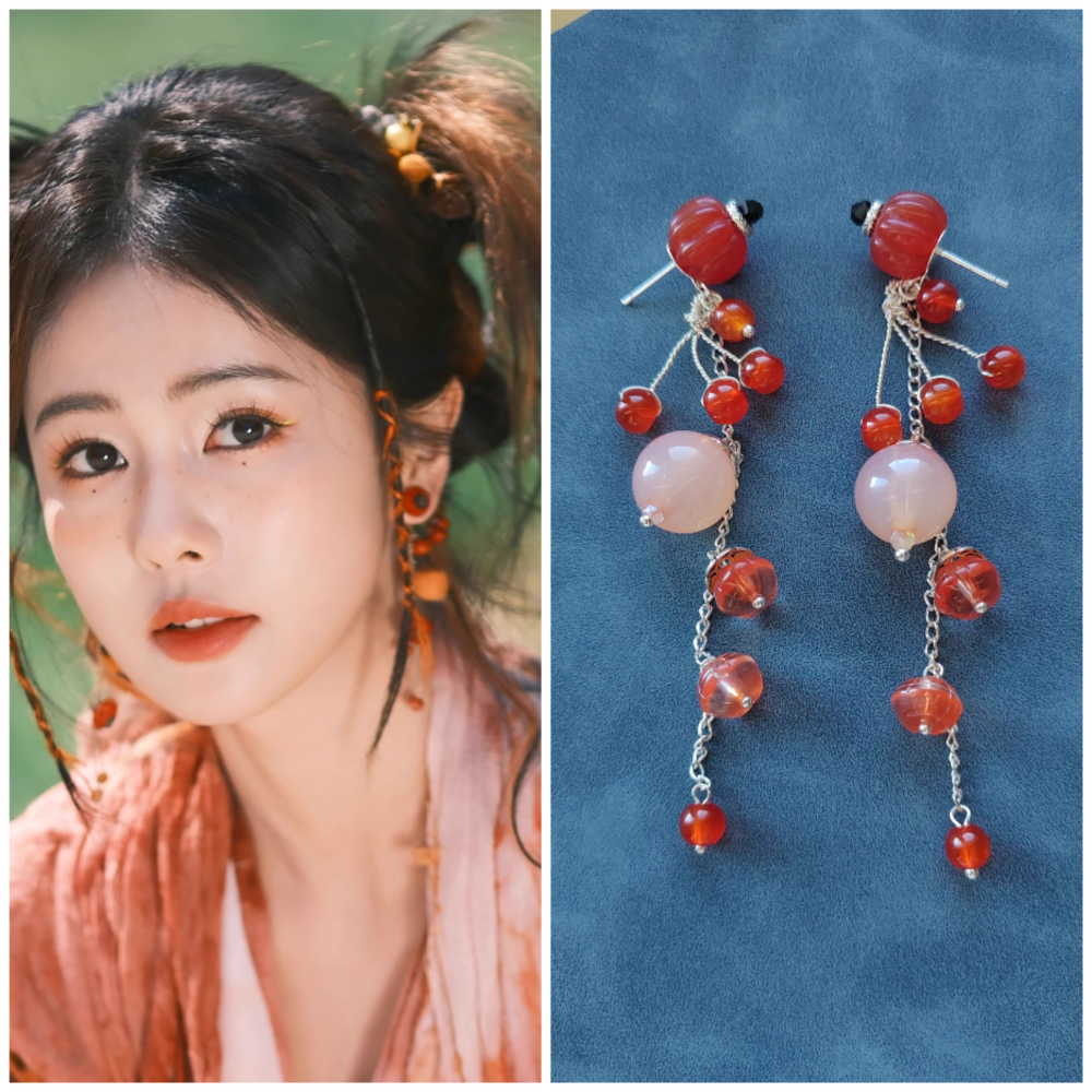 Ancient Chinese Fairy Sword Drama Moonlight Mystique Same Design Hair Accessory Original Resin 3D Printed Head Jewelry Female Hanfu Costume Headpiece Bai Yue Fan Xing BaiLu Fairy Hair Jewelry and Costume