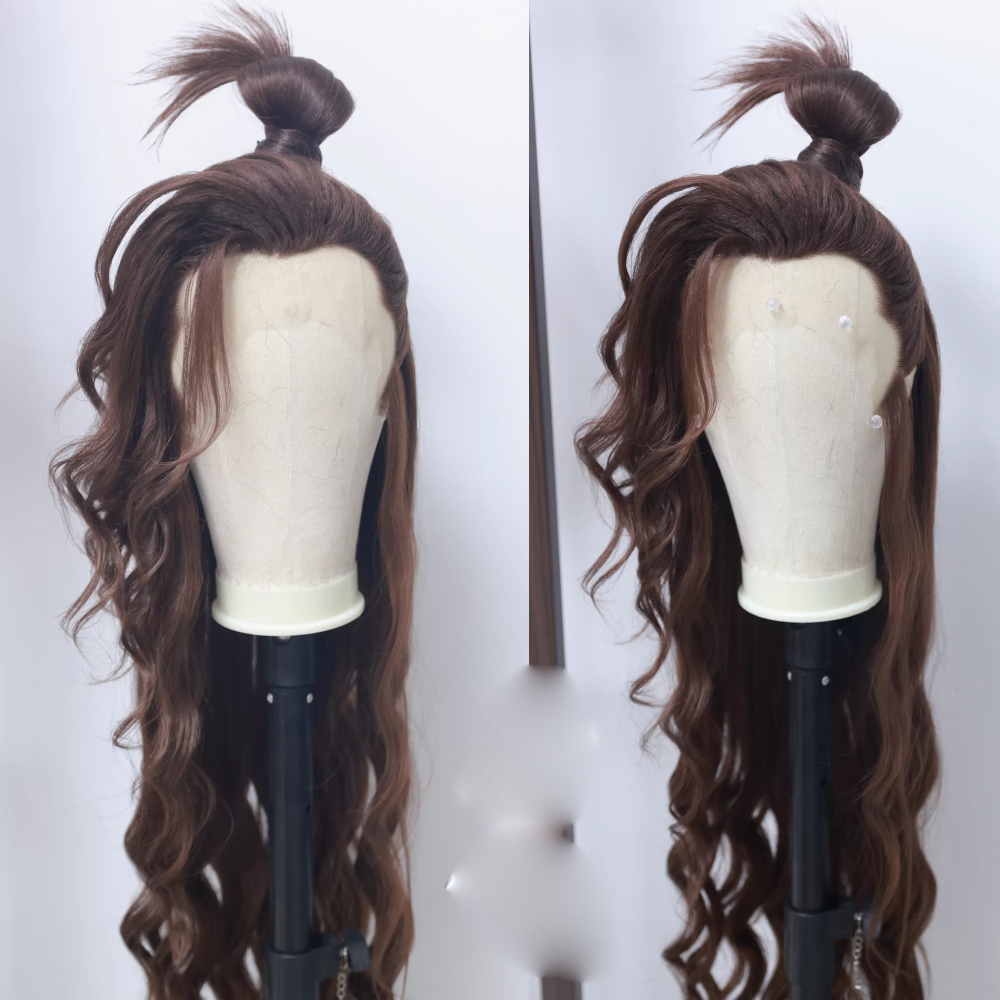 Ancient Chinese Dynasty Mobile Game Ashes of the Kingdom Male Female Cosplay Hair Piece Hair Wigs