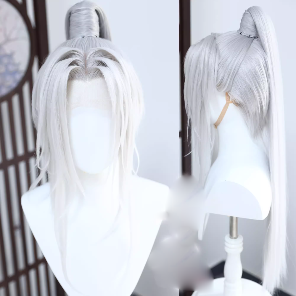 Ancient Chinese Dynasty Mobile Game Ashes of the Kingdom Male Female Cosplay Hair Piece Hair Wigs