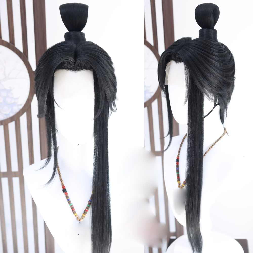 Ancient Chinese Dynasty Mobile Game Ashes of the Kingdom Male Female Cosplay Hair Piece Hair Wigs