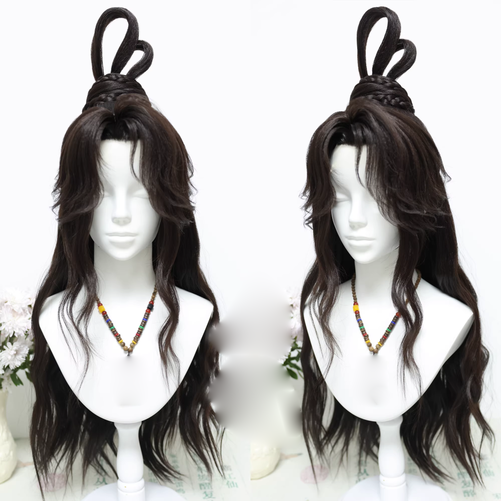Ancient Chinese Dynasty Mobile Game Ashes of the Kingdom Male Female Cosplay Hair Piece Hair Wigs