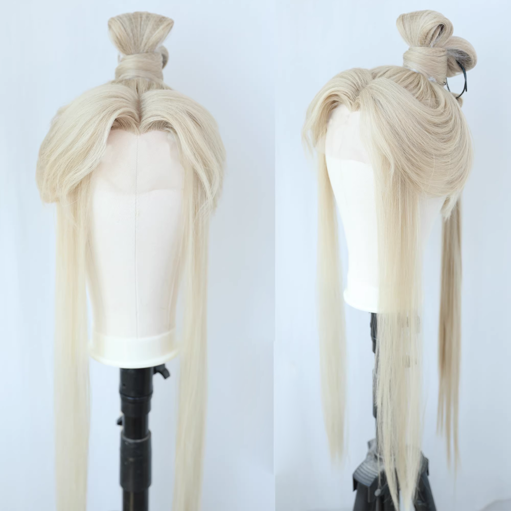 Ancient Chinese Dynasty Mobile Game Ashes of the Kingdom Male Female Cosplay Hair Piece Hair Wigs