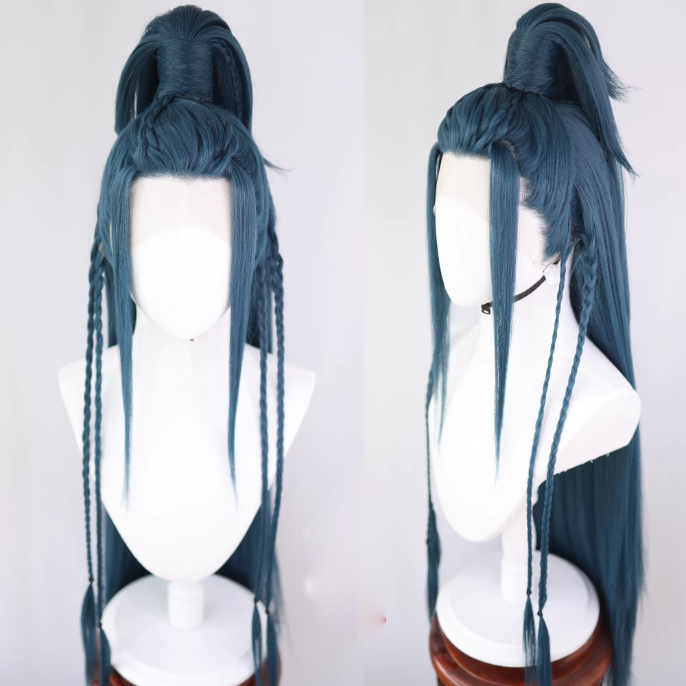Ancient Chinese Dynasty Mobile Game Ashes of the Kingdom Male Female Cosplay Hair Piece Hair Wigs