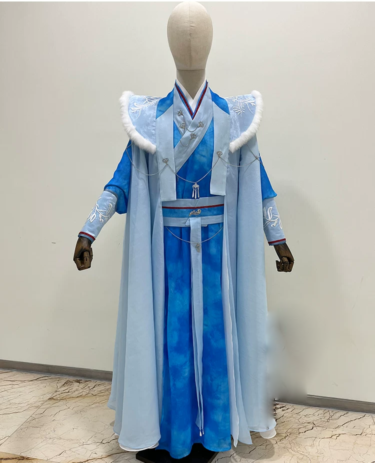 Fairy Drama Hanfu for TV Play Till The End of The Moon Actress Same Design Female Costume Ye XiWu Simplified Version Thematic Photography Hanfu
