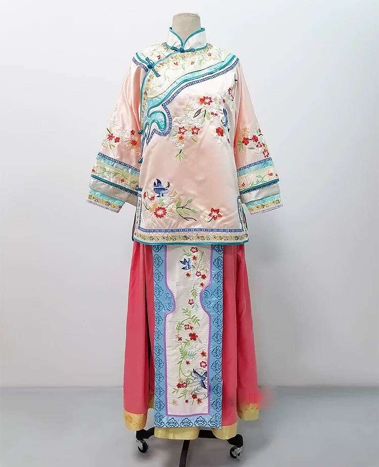 Late Qing Dynasty Hot Drama Nothing Gold Can Stay by Actress Sun Li Actor Chen Xiao Great Business Woman Zhou Ying's Business Running Story Late Qing Folk Citizens Daily Wear Delicate Embroidery Miss Mrs Dress Performance Outfit